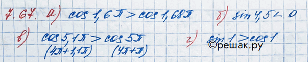 Изображение Упр.7.67 ГДЗ Никольский 10 класс